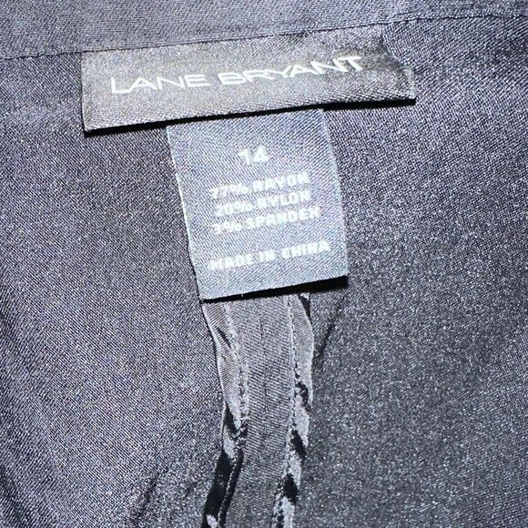 Lane Bryant Jacket w/ Belt & Angled Front Zipper Size 14 - Picture 7 of 7
